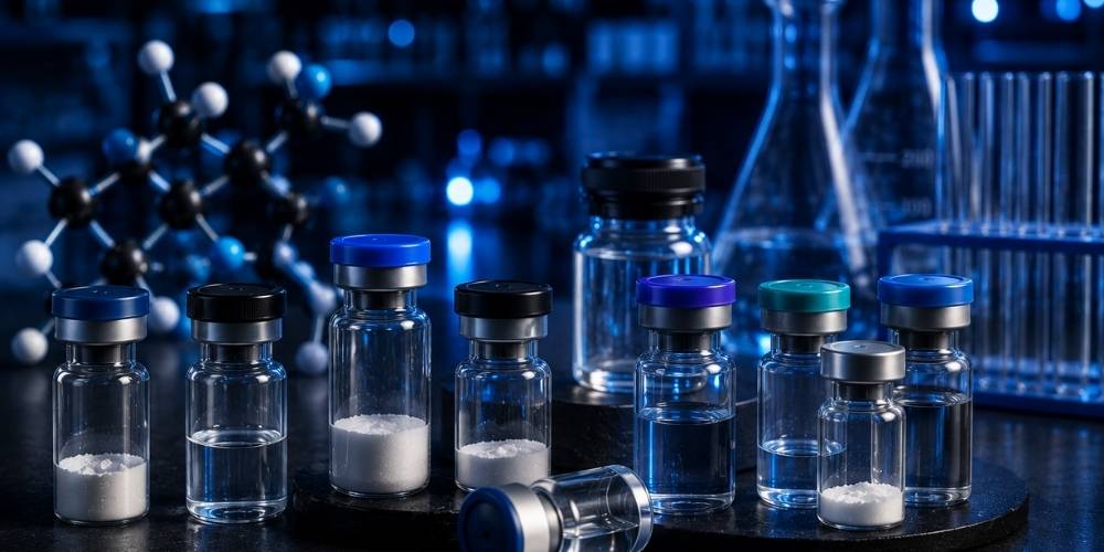 Retatrutide research peptide lyophilized powder for laboratory research